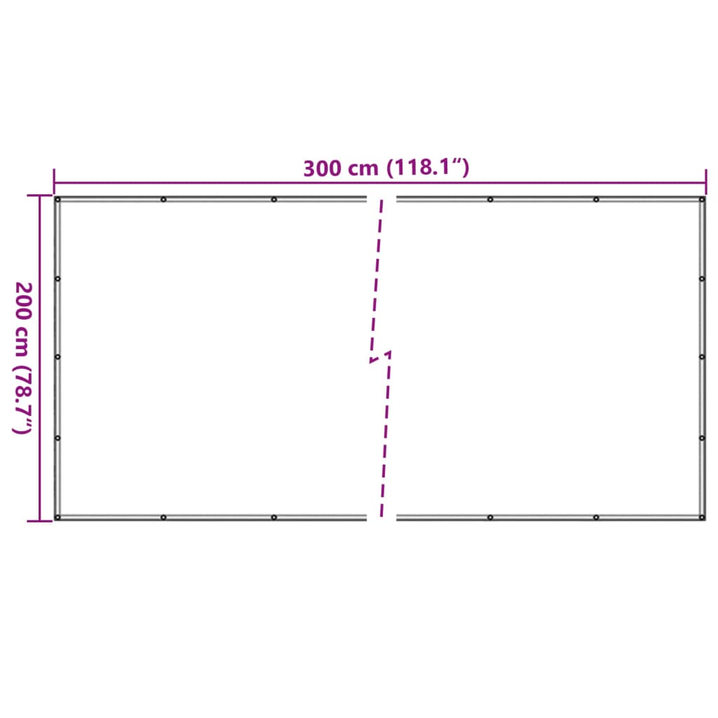 vidaXL Trailer Net HDPE 2x3 m Black