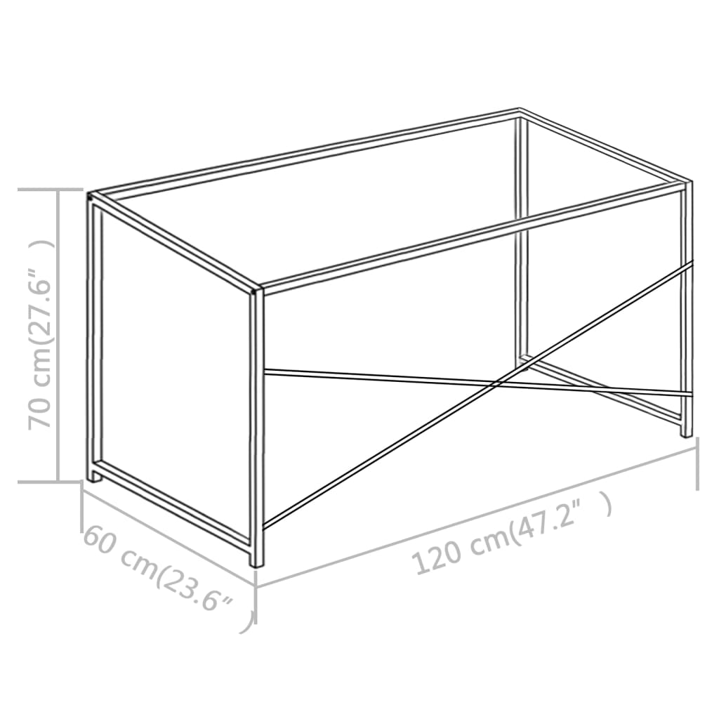 vidaXL Computer Desk Black 120x60x70 cm