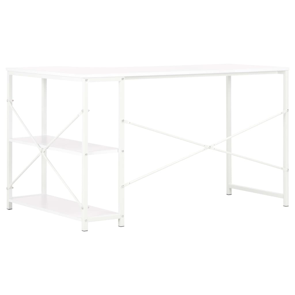 vidaXL Computer Desk White 120x72x70 cm