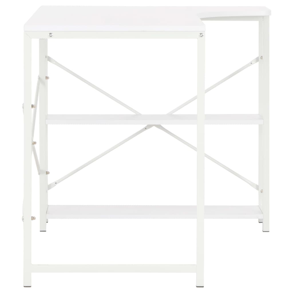 vidaXL Computer Desk White 120x72x70 cm