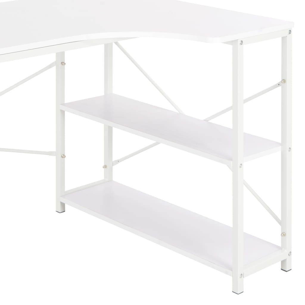 vidaXL Computer Desk White 120x72x70 cm