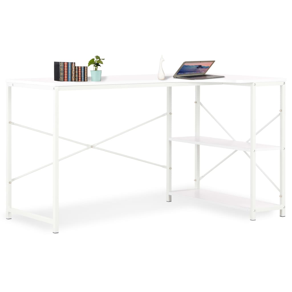 vidaXL Computer Desk White 120x72x70 cm