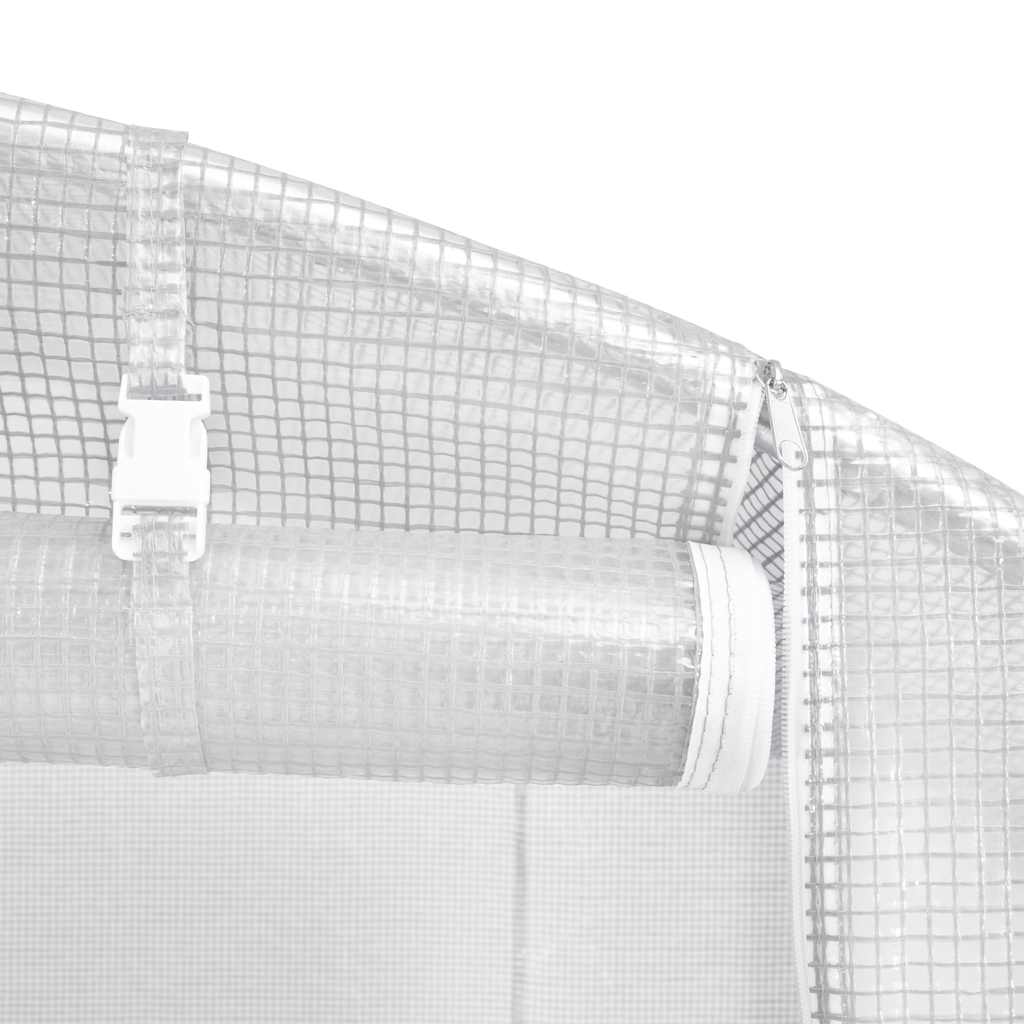 Greenhouse | White | Polyethylene mesh fabric and galvanised steel | 9m²