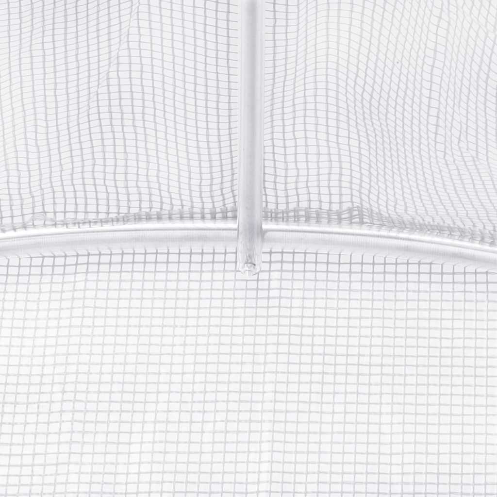 Greenhouse | White | Polyethylene mesh fabric and galvanised steel | 9m²