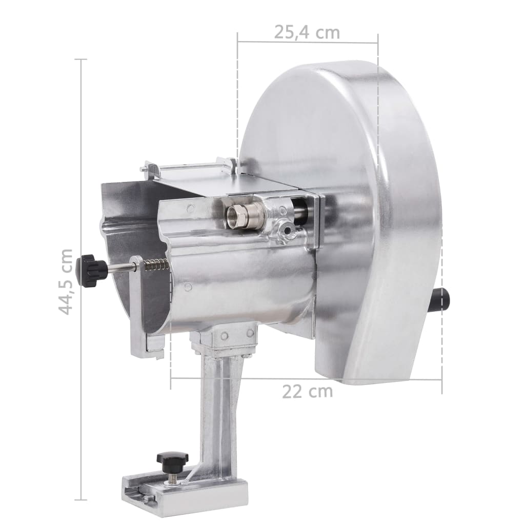 Manual Vegetable Cutter Silver 22x44.5 cm Aluminum