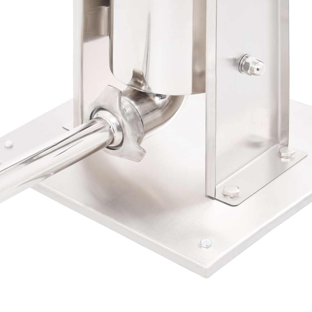 50961 vidaXL Manual Sausage Stuffer Silver 3 L Stainless Steel