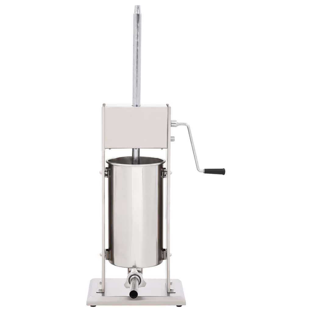Manual Sausage Stuffer Silver 15 L Stainless Steel