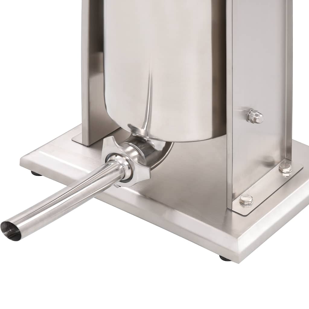 Manual Sausage Stuffer Silver 15 L Stainless Steel