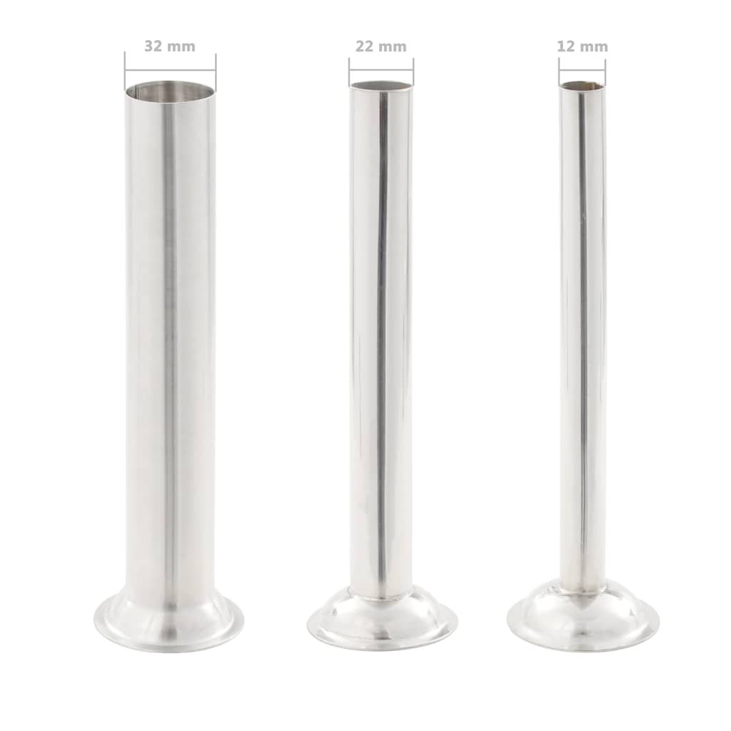 Manual Sausage Stuffer Silver 15 L Stainless Steel