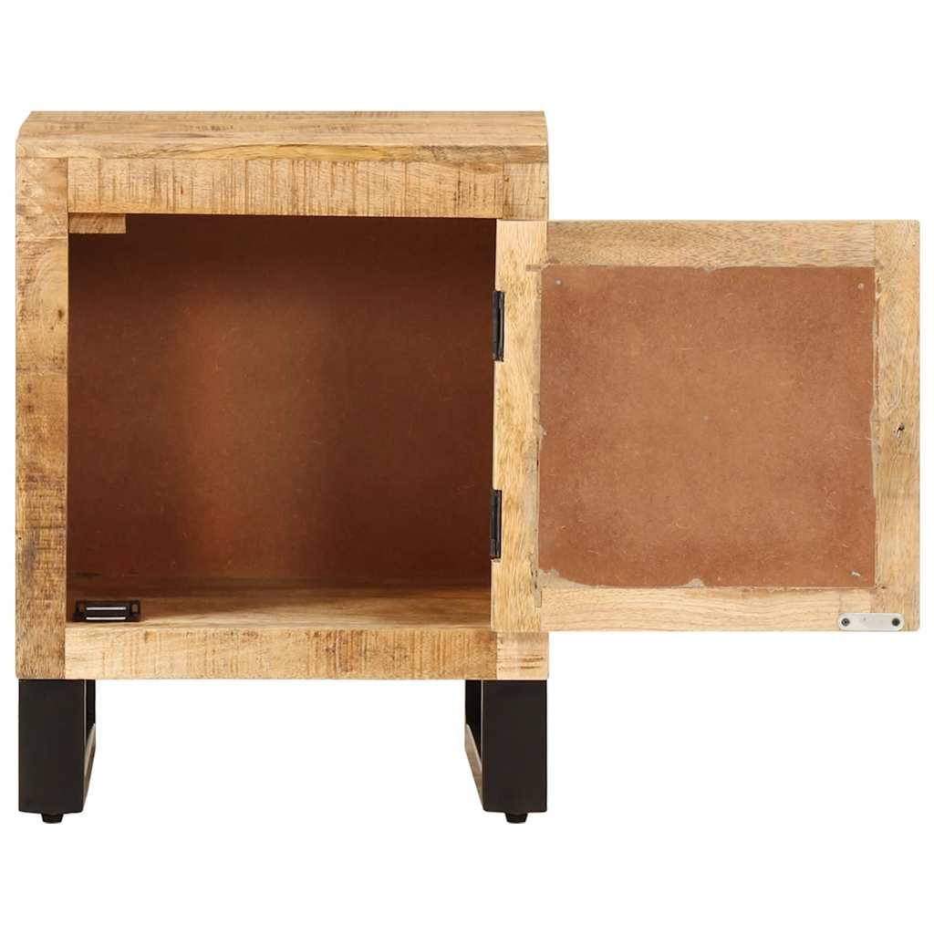282759 vidaXL Bedside Cabinet 40x30x50 cm Solid Mango Wood
