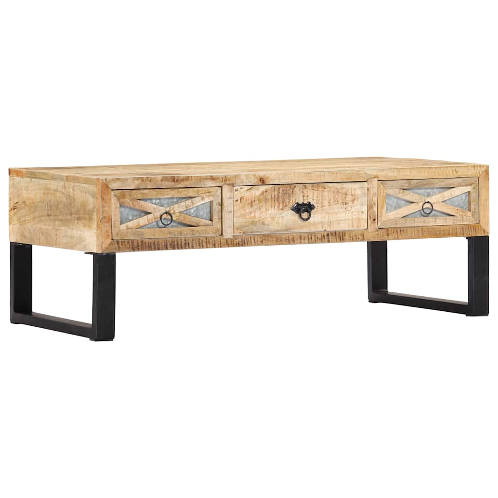 282760 vidaXL Coffee Table 110x50x38 cm Solid Mango Wood