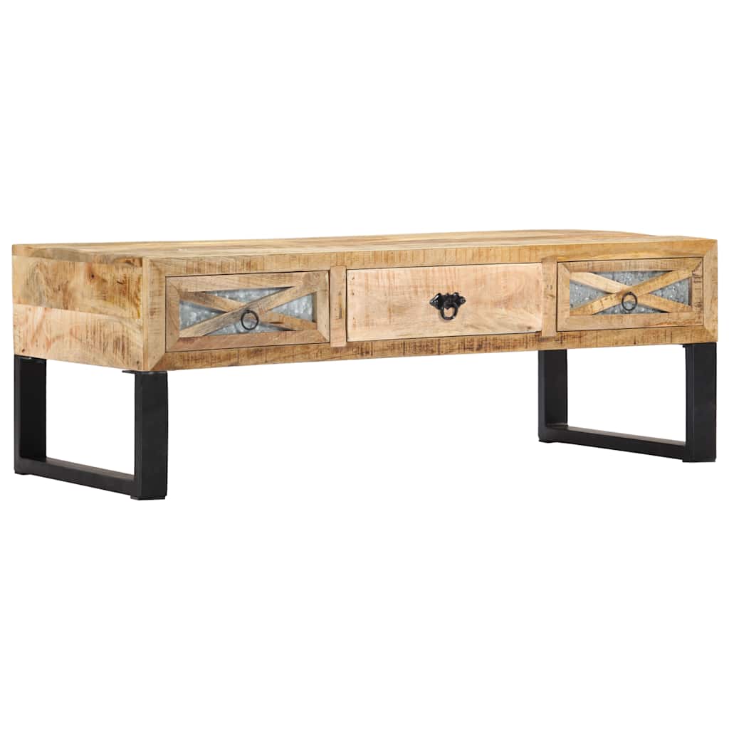 282760 vidaXL Coffee Table 110x50x38 cm Solid Mango Wood