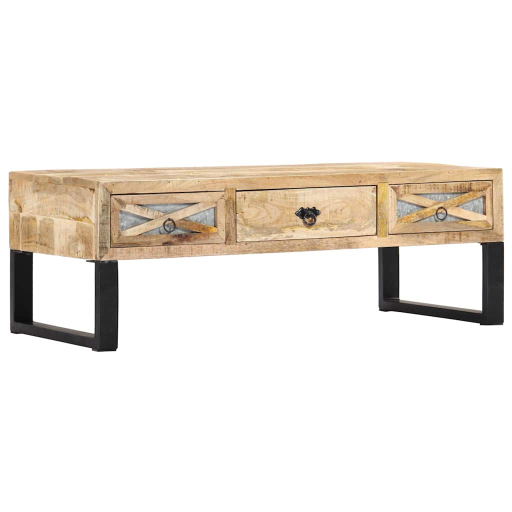 282760 vidaXL Coffee Table 110x50x38 cm Solid Mango Wood