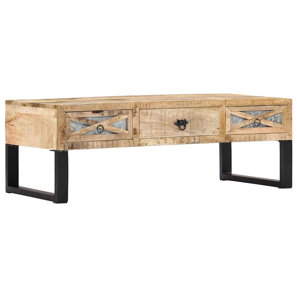 282760 vidaXL Coffee Table 110x50x38 cm Solid Mango Wood