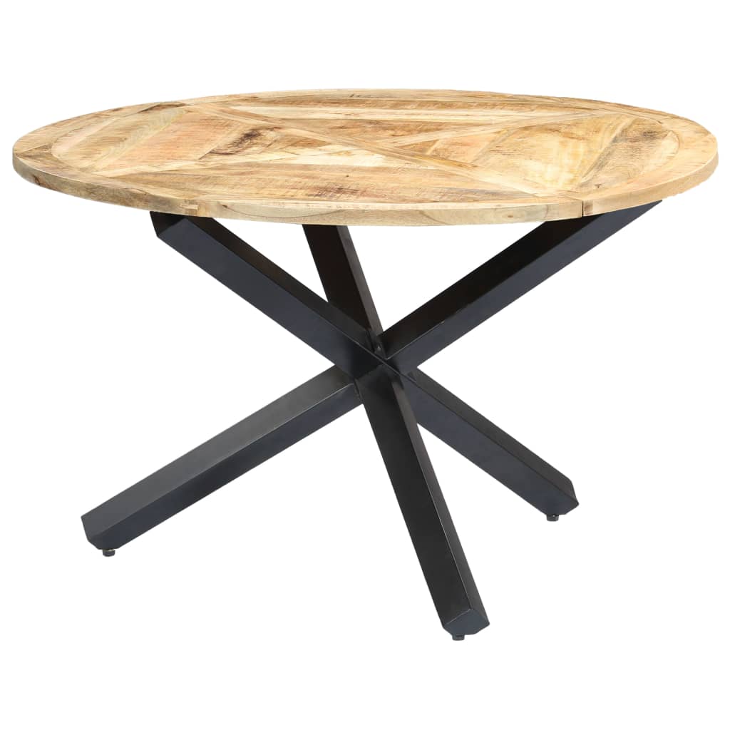 vidaXL Dining Table Round 120x76 cm Solid Mango Wood