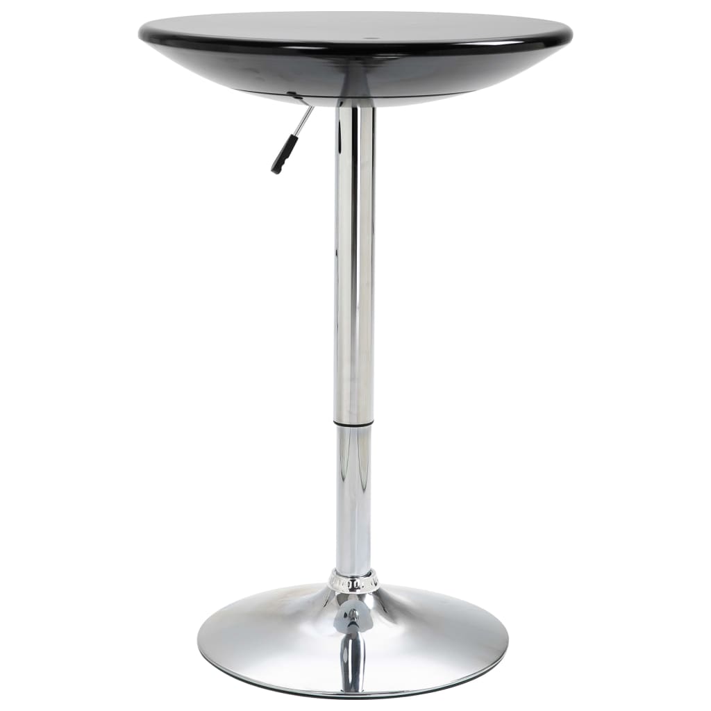 vidaXL Bar Table Black Ø60 cm ABS