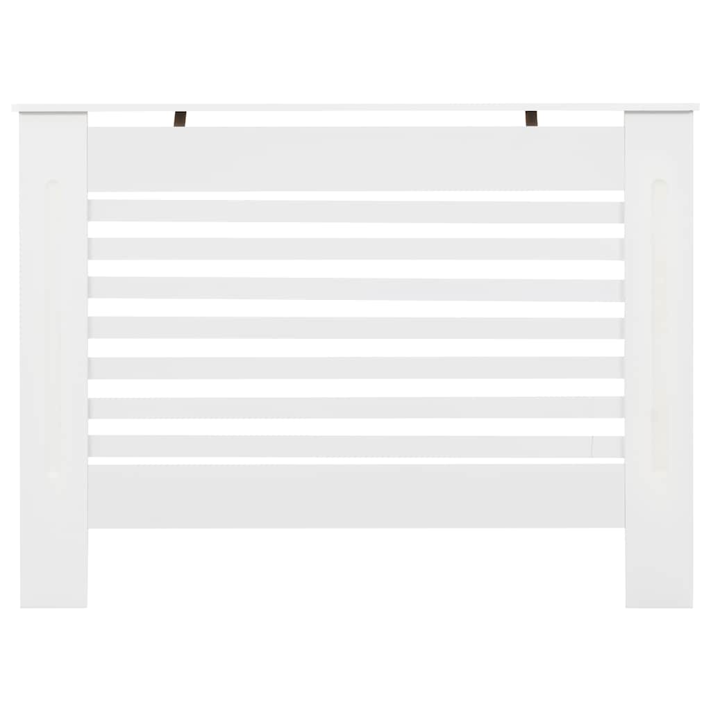 Radiator Cover White 112x19x81.5 cm MDF