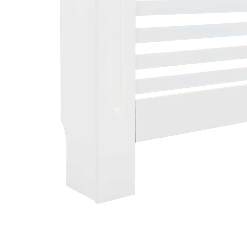 Radiator Cover White 112x19x81.5 cm MDF