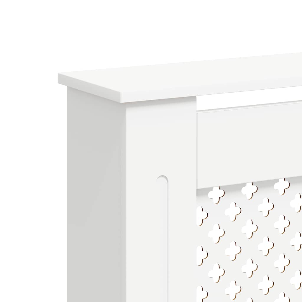 Radiator Cover White 152x19x81.5 cm MDF