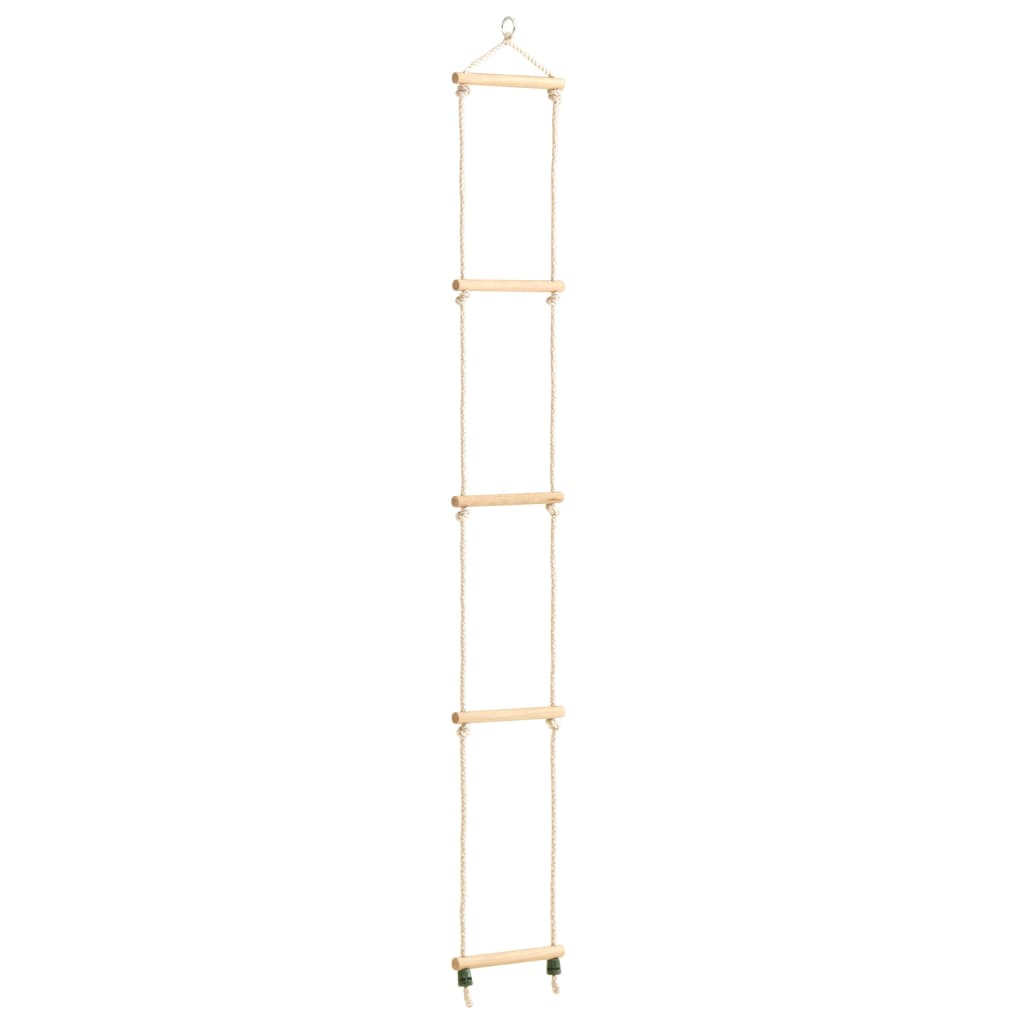 vidaXL Kid's Rope Ladder Solid Wood and PE 30x168 cm