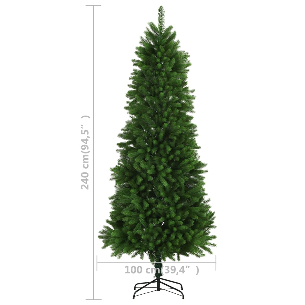 vidaXL Artificial Christmas Tree Lifelike Needles 240 cm Green