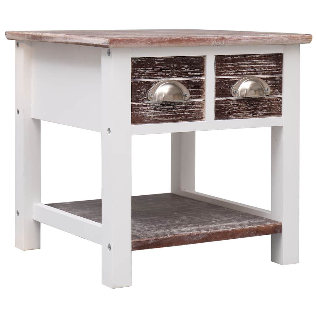 284067 vidaXL Side Table Brown 40x40x40 cm Paulownia Wood