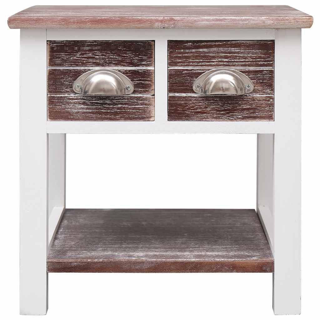 284067 vidaXL Side Table Brown 40x40x40 cm Paulownia Wood