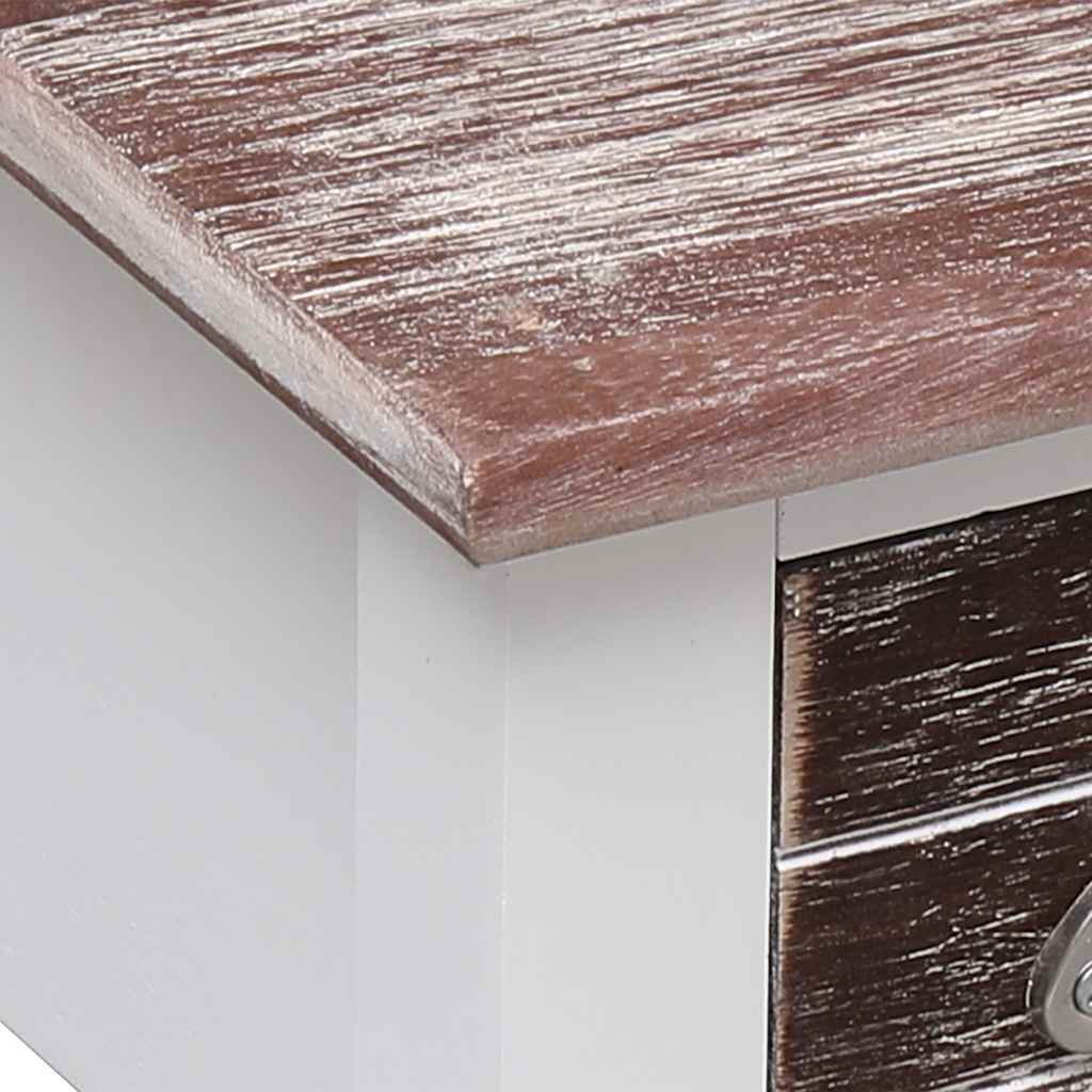 284067 vidaXL Side Table Brown 40x40x40 cm Paulownia Wood