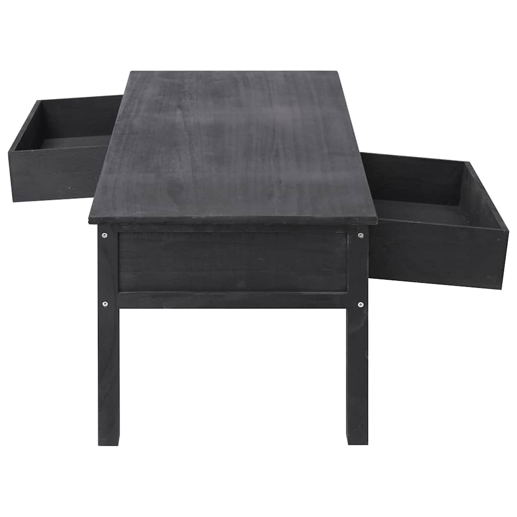 284141 vidaXL Coffee Table Black 100x50x45 cm Wood