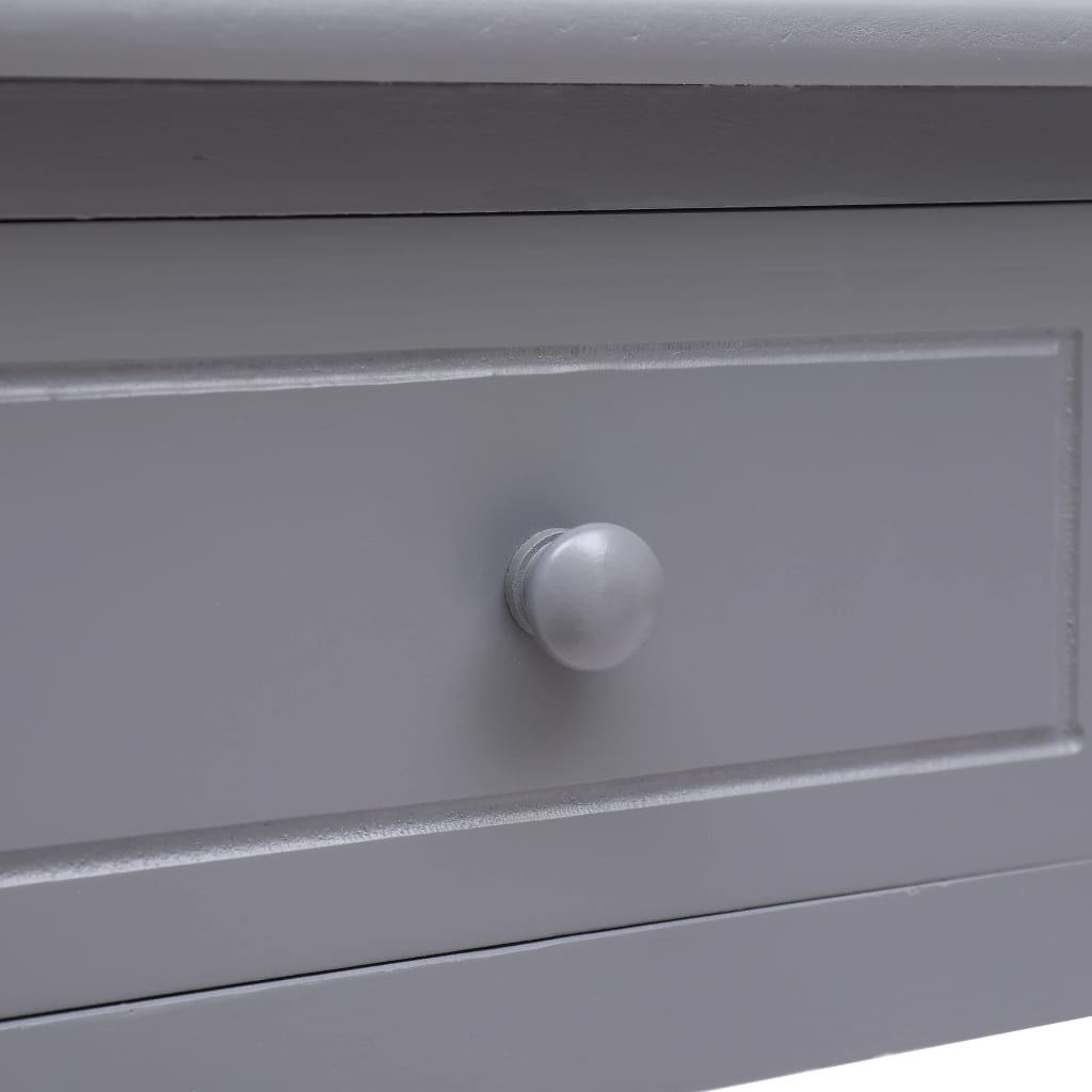 Writing Desk Grey 110x45x76 cm Wood