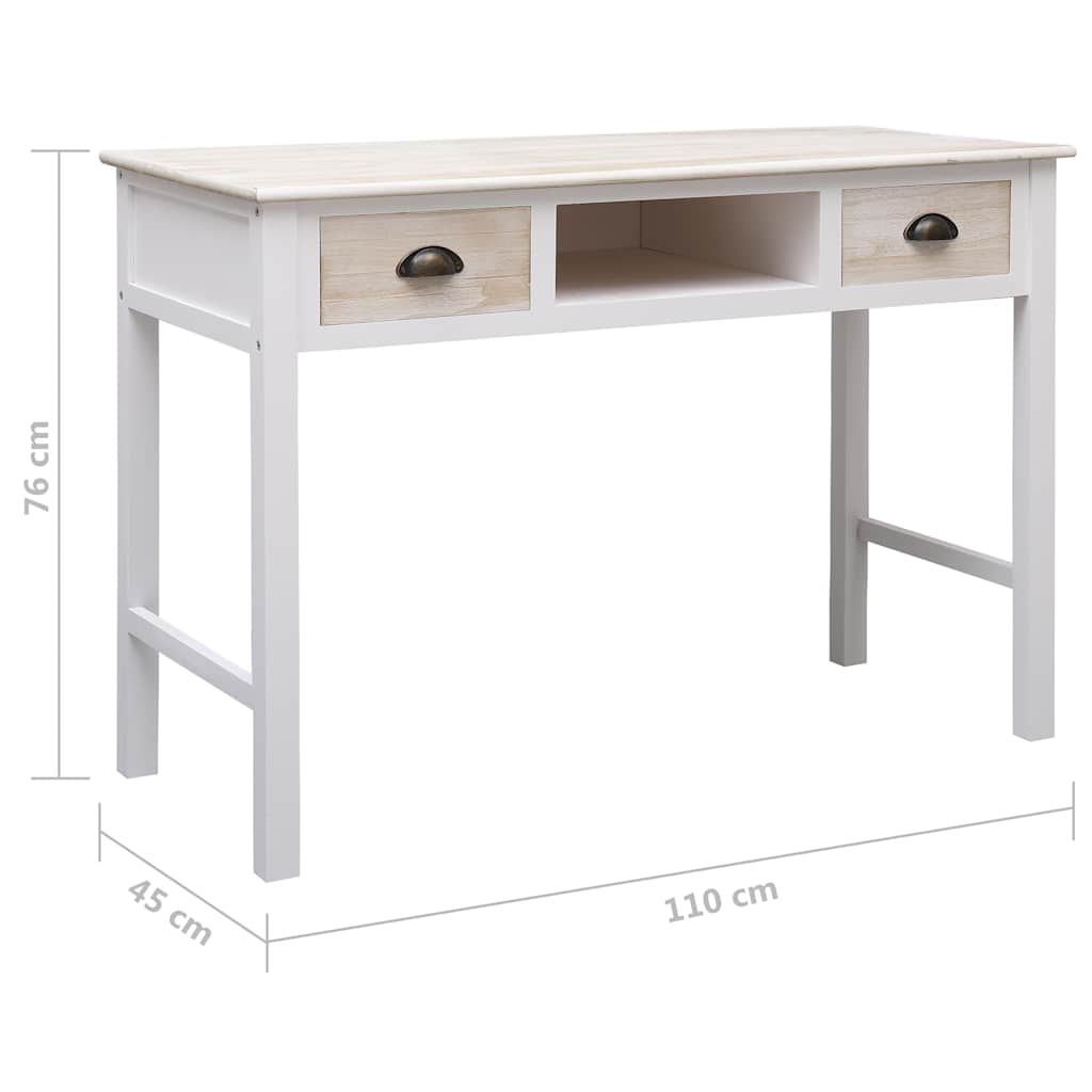 284160 vidaXL Console Table 110x45x76 cm Wood