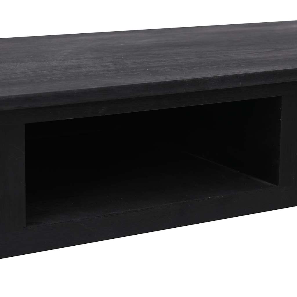 284161 vidaXL Console Table Black 110x45x76 cm Wood