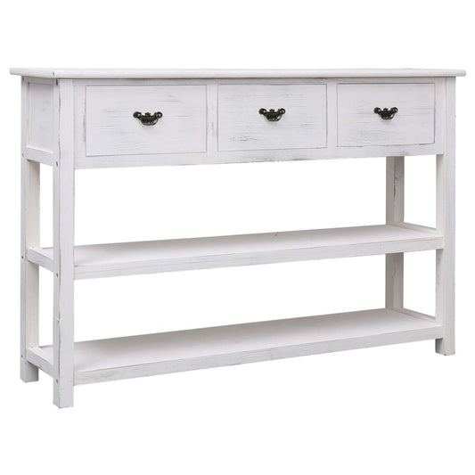 vidaXL Sideboard Antique White 115x30x76 cm Wood