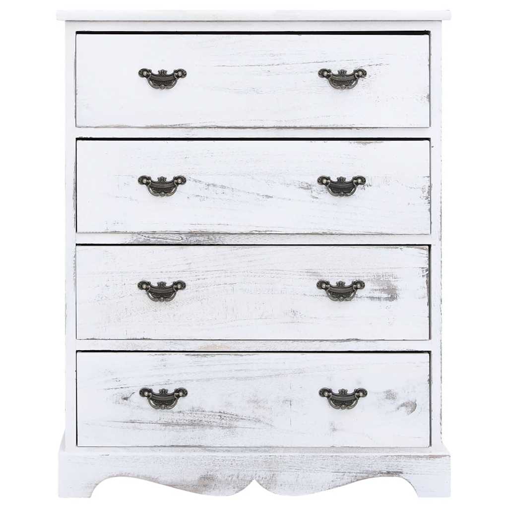 Drawer Cabinet | White | Paulownia wood | Medium | Drawer Cabinet
