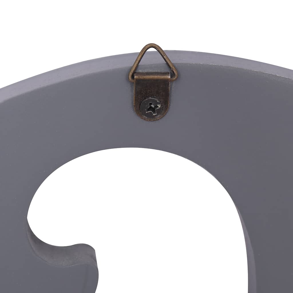 284246 vidaXL Wall Mounted Coat Rack FAMILY Grey 74x29,5 cm