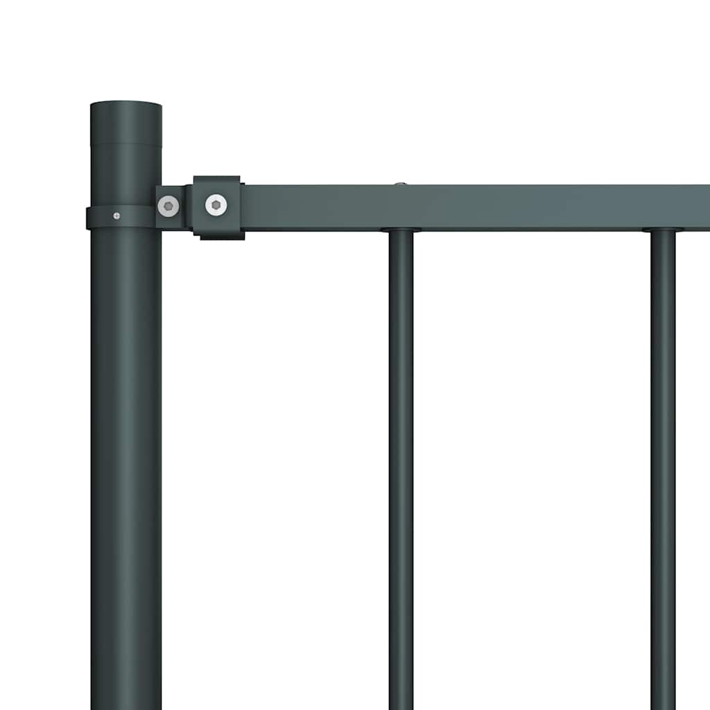 Fence Panel Woerden with Posts Steel 1.7x0.75 m Anthracite
