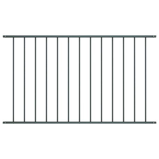 vidaXL Fence Panel Powder-coated Steel 1.7x0.75 m Anthracite