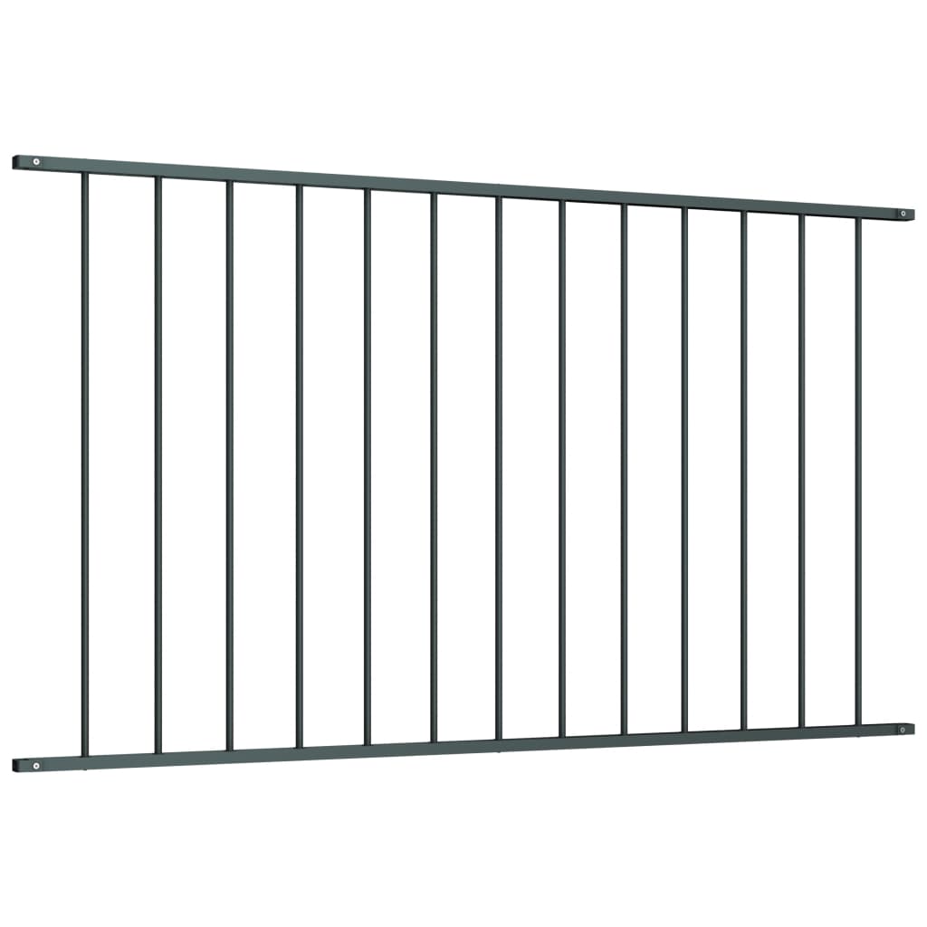 vidaXL Fence Panel Powder-coated Steel 1.7x1 m Anthracite