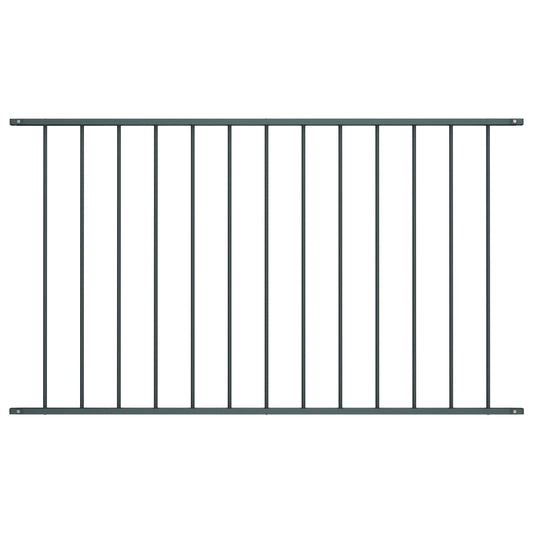 vidaXL Fence Panel Powder-coated Steel 1.7x1.25 m Anthracite