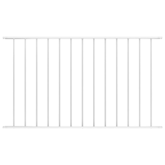 vidaXL Fence Panel Powder-coated Steel 1.7x0.75 m White