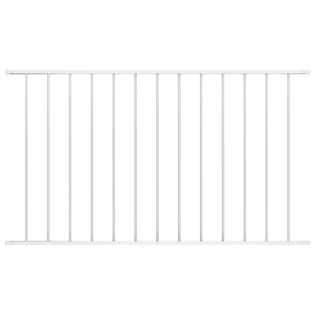 Fence Panel Woerden Powder-coated Steel 1.7x1 m White