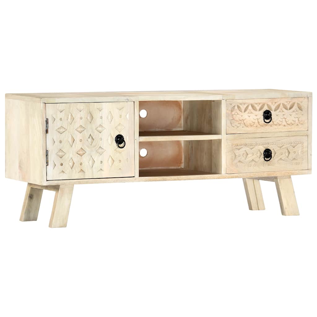 282869 vidaXL TV Cabinet 110x30x44 cm Solid Mango Wood