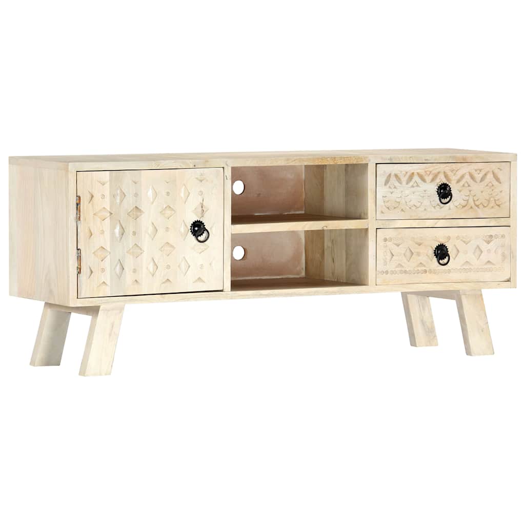 282869 vidaXL TV Cabinet 110x30x44 cm Solid Mango Wood