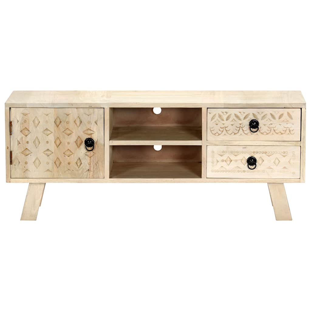 282869 vidaXL TV Cabinet 110x30x44 cm Solid Mango Wood