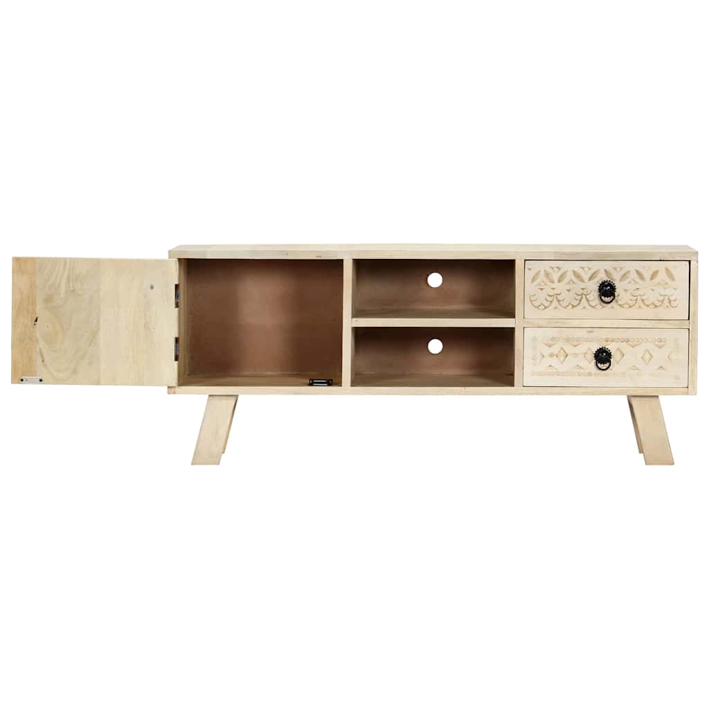 282869 vidaXL TV Cabinet 110x30x44 cm Solid Mango Wood