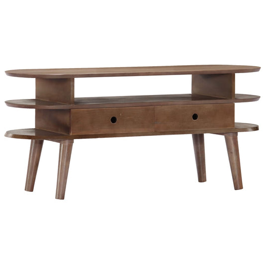 TV Cabinet 110x35x50 cm Solid Acacia Wood