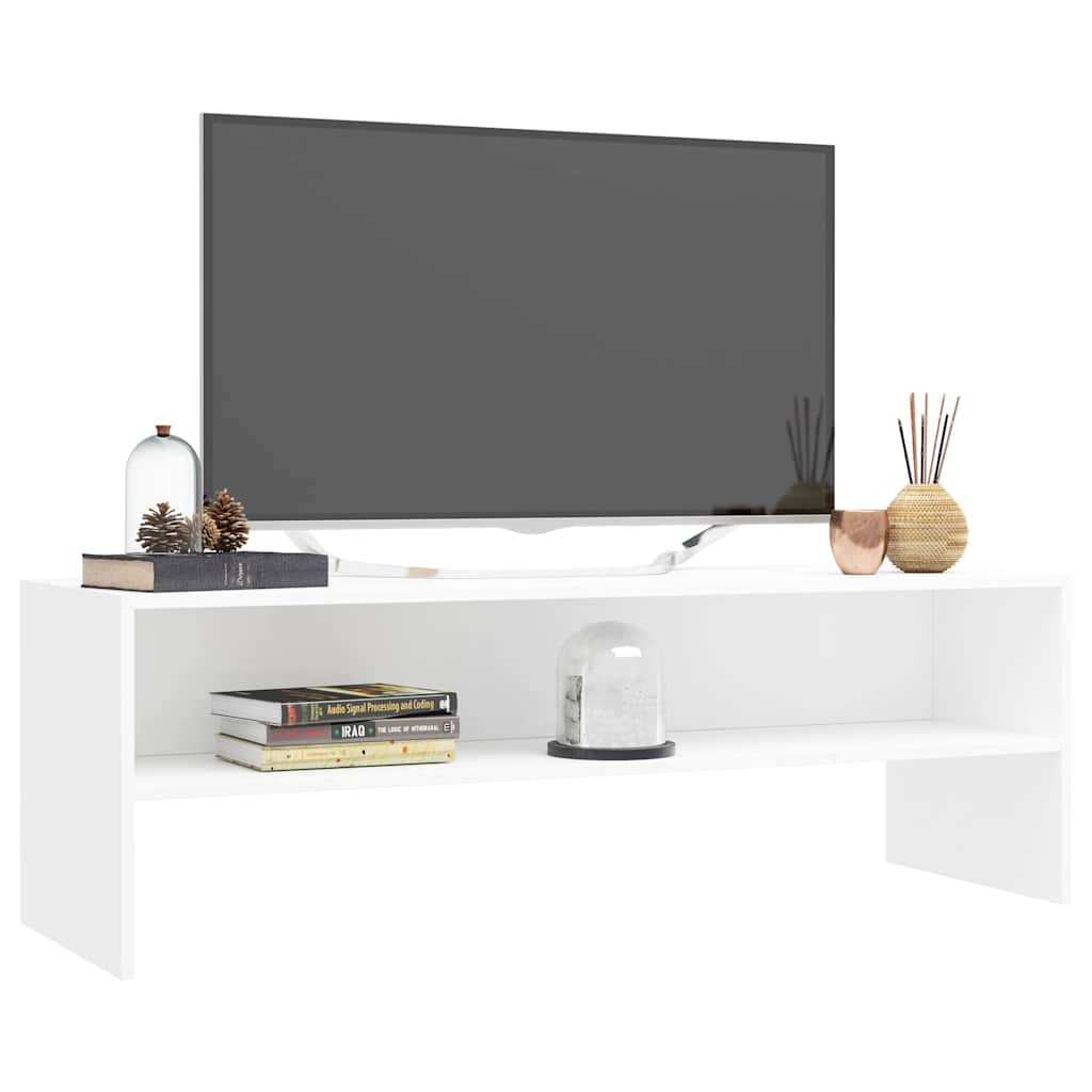 800036 vidaXL TV Cabinet White 120x40x40 cm Engineered Wood