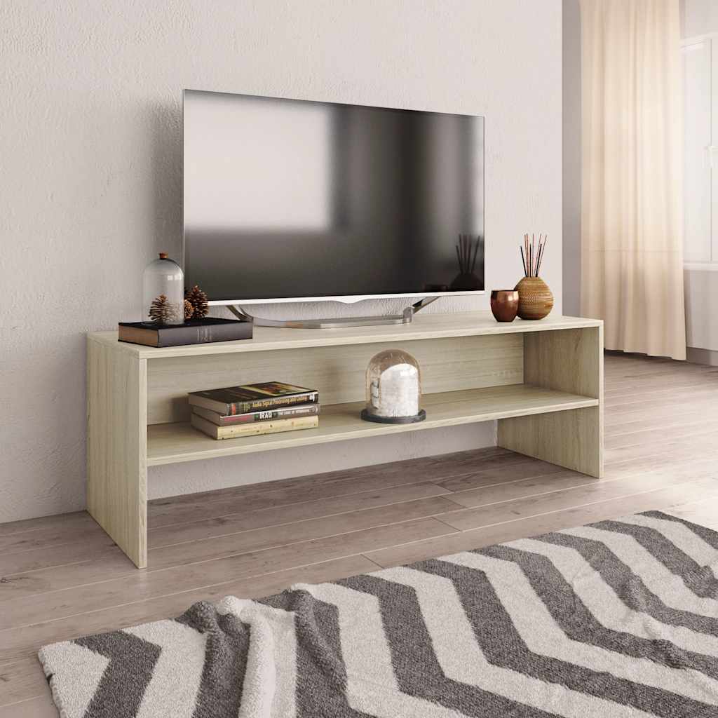 800039 vidaXL TV Cabinet Sonoma Oak 120x40x40 cm Engineered Wood
