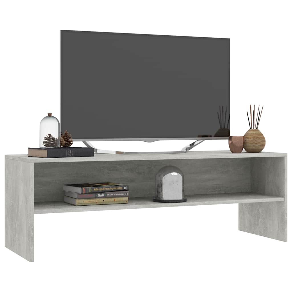 800040 vidaXL TV Cabinet Concrete Grey 120x40x40 cm Engineered Wood