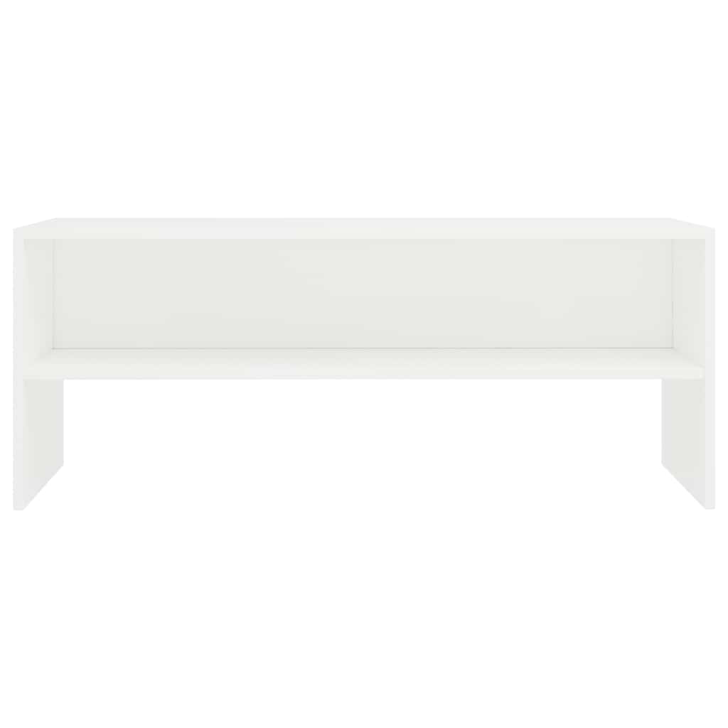 800045 vidaXL TV Cabinet White 100x40x40 cm Engineered Wood